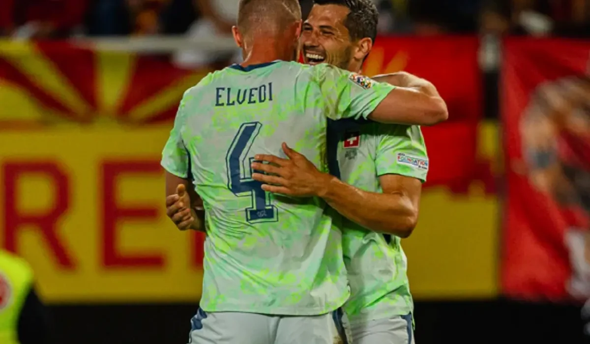Suiza debutó en la Nations League con goleada ante Macedonia del Norte