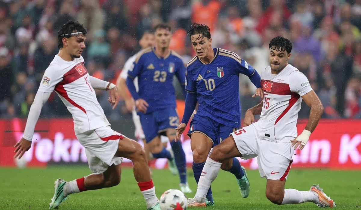 Italia brilló y se fue al descanso goleando a Turquía en Nations League