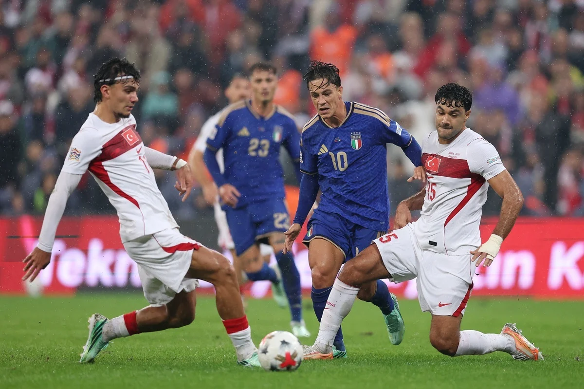 Italia brilló y se fue al descanso goleando a Turquía en Nations League