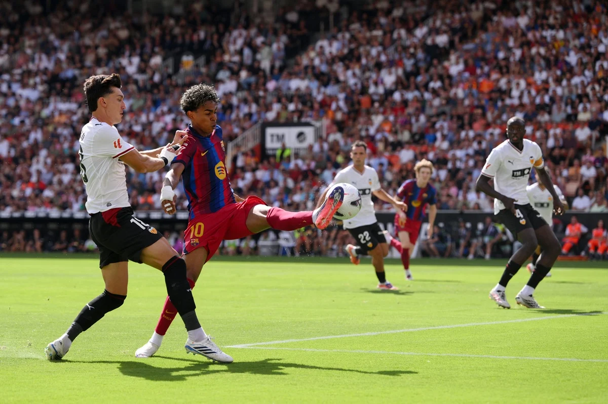 Nuevo gol de Lamine Yamal para Barcelona