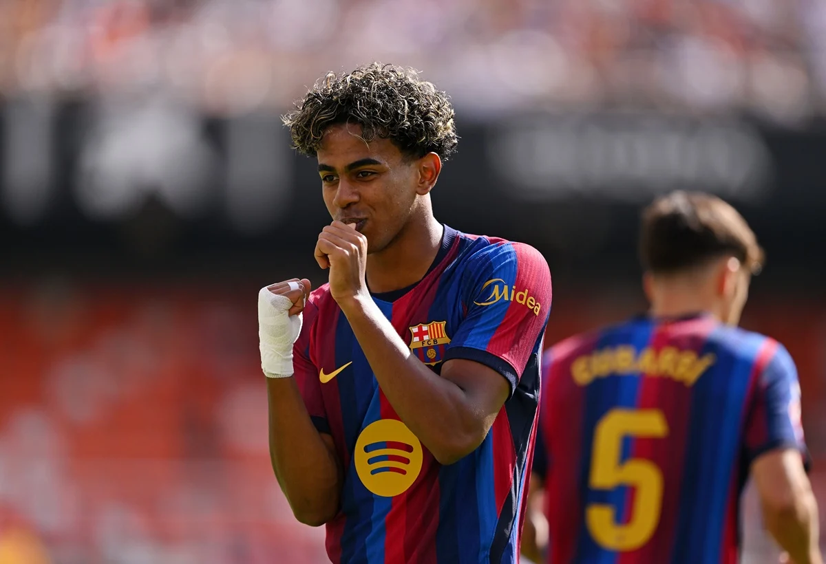 Lamine Yamal marcó su segundo doblete consecutivo para Barcelona