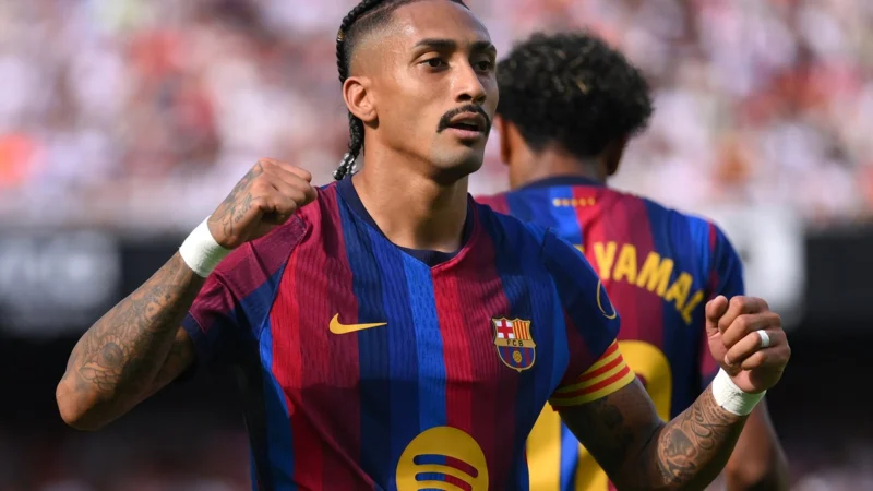 Raphinha lleva 6 goles en 4 partidos de La Liga con Barcelona