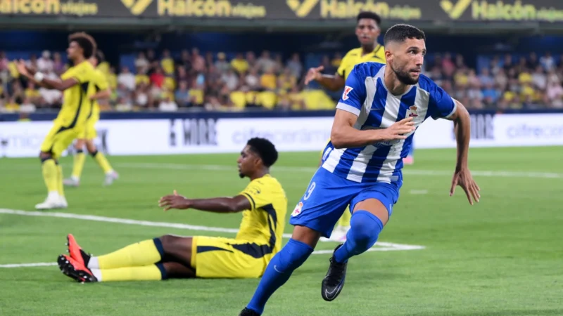 Deportivo La Coruña le ganó un partidazo a Villarreal en la Cerámica