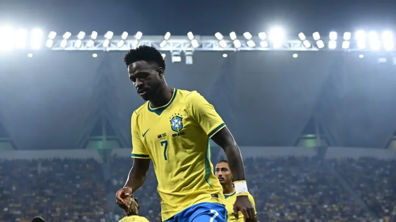 ¿Qué le pasa a Vinicius? Otro pésimo rendimiento en Brasil en el empate ante Australia