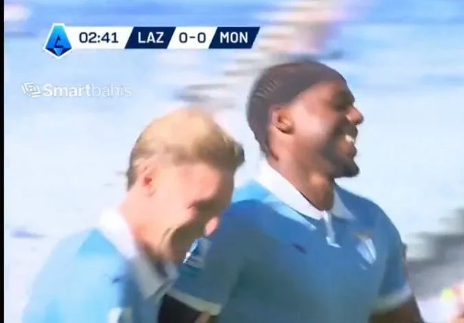 ¡Bombazo descomunal de Nuno Tavares! Lazio golpeó a Monza en apenas dos minutos