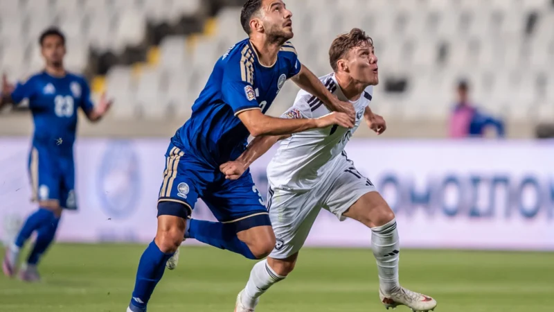 Chipre derrotó a Letonia con un gol polémico en la UEFA Nations League
