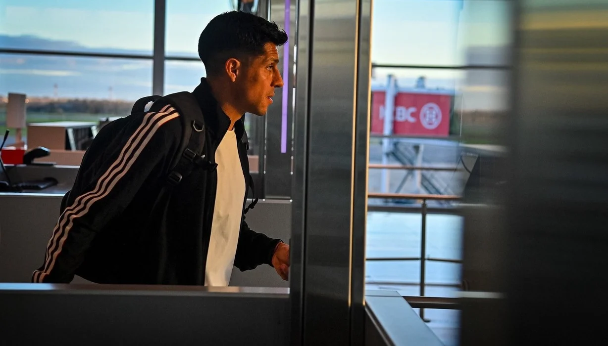 Enzo Pérez apareció en el Mario Alberto Kempes para alentar a River ante Belgrano