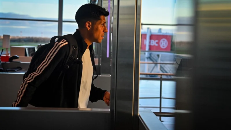 Enzo Pérez apareció en el Mario Alberto Kempes para alentar a River ante Belgrano
