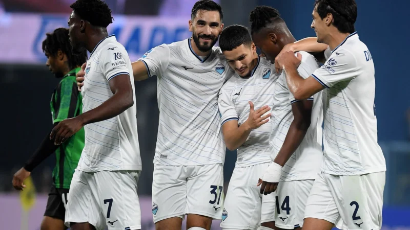 Lazio aplastó a Sassuolo y se mantiene como líder de la Serie A
