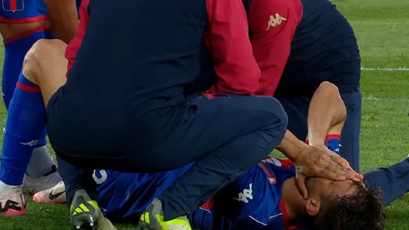 Joaquín Laso salió lesionado y con gesto de dolor en Huracán – Tigre