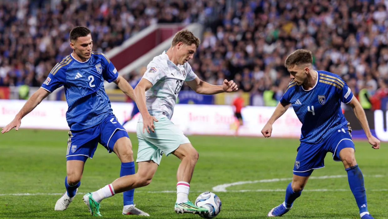Austria salvó un punto en su visita a Kosovo y se mantiene como líder en la Nations League