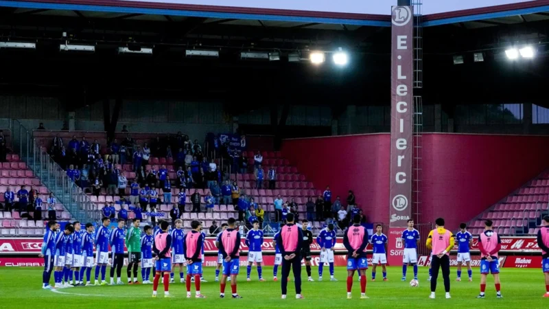 La Copa del Rey se reanudó con un minuto de silencio en Numancia – Oviedo