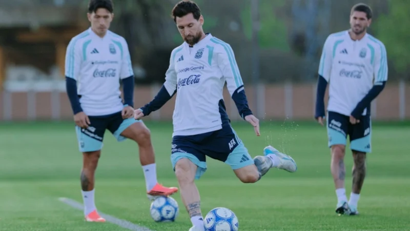 Lionel Messi completó el primer entrenamiento con la Selección Argentina antes de su despedida