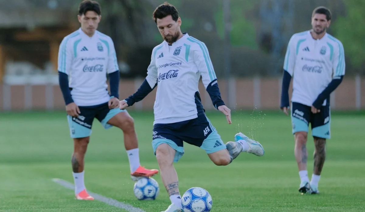 Lionel Messi completó el primer entrenamiento con la Selección Argentina antes de su despedida