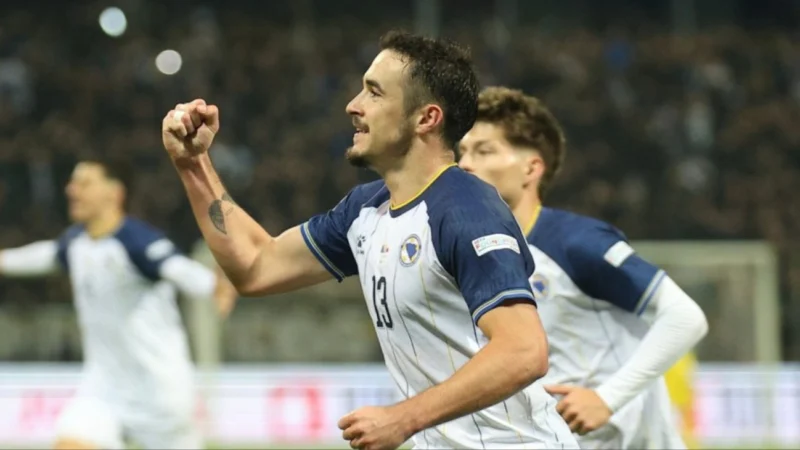 Bosnia venció a Polonia, sin Lewandowski, tras el retiro de Edin Dzeko
