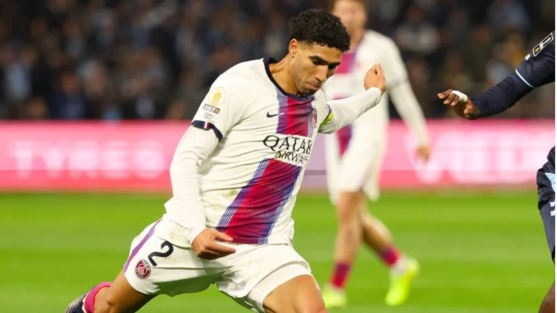 PSG derrotó a Le Havre con un histórico hat-trick de Hakimi