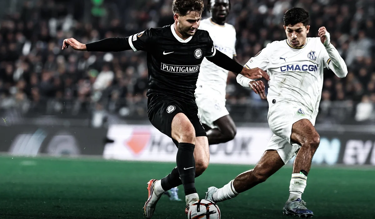 Sturm Graz profundizó la crisis del Marsella y le ganó en Europa League