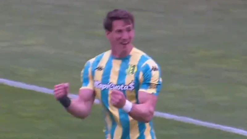 Vombergar marcó ante Belgrano y Aldosivi se aferra al sueño de permanencia