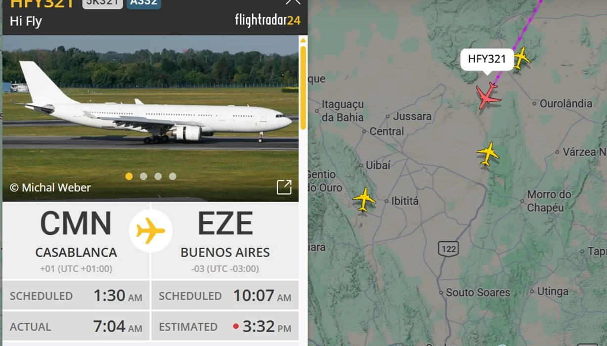 ¿Cómo seguir el vuelo de Burkina Faso hacia Argentina?