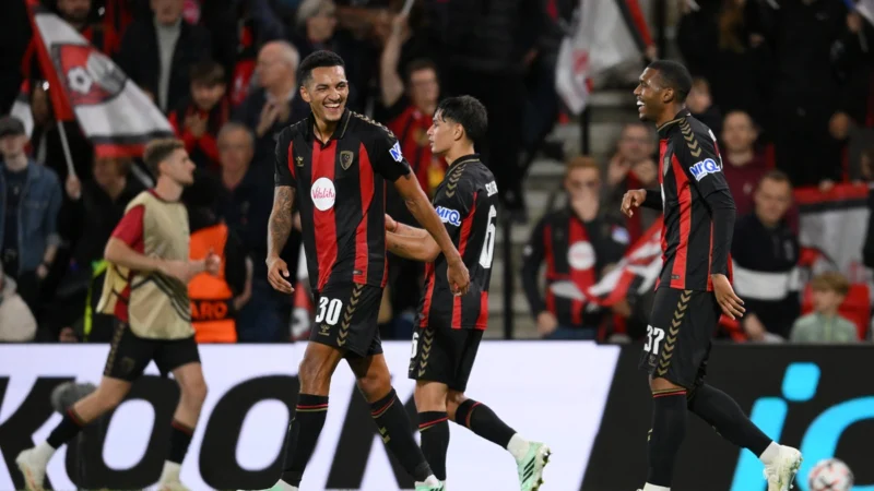 Goles brasileños para el triunfo de Bournemouth en la UEFA Europa League