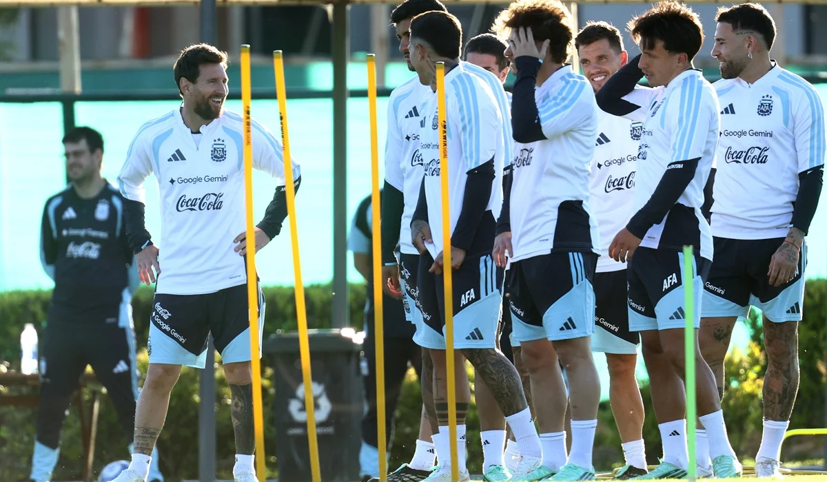 Lionel Messi completó el último entrenamiento de su carrera con la Selección Argentina