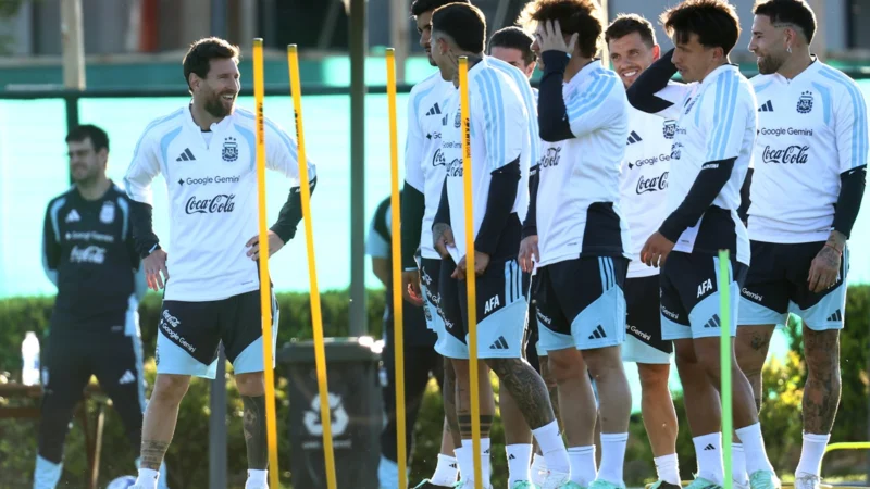 Lionel Messi completó el último entrenamiento de su carrera con la Selección Argentina