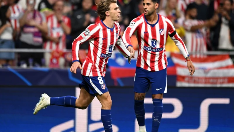 Atlético Madrid necesitó 50 segundos para anotarle al Manchester United
