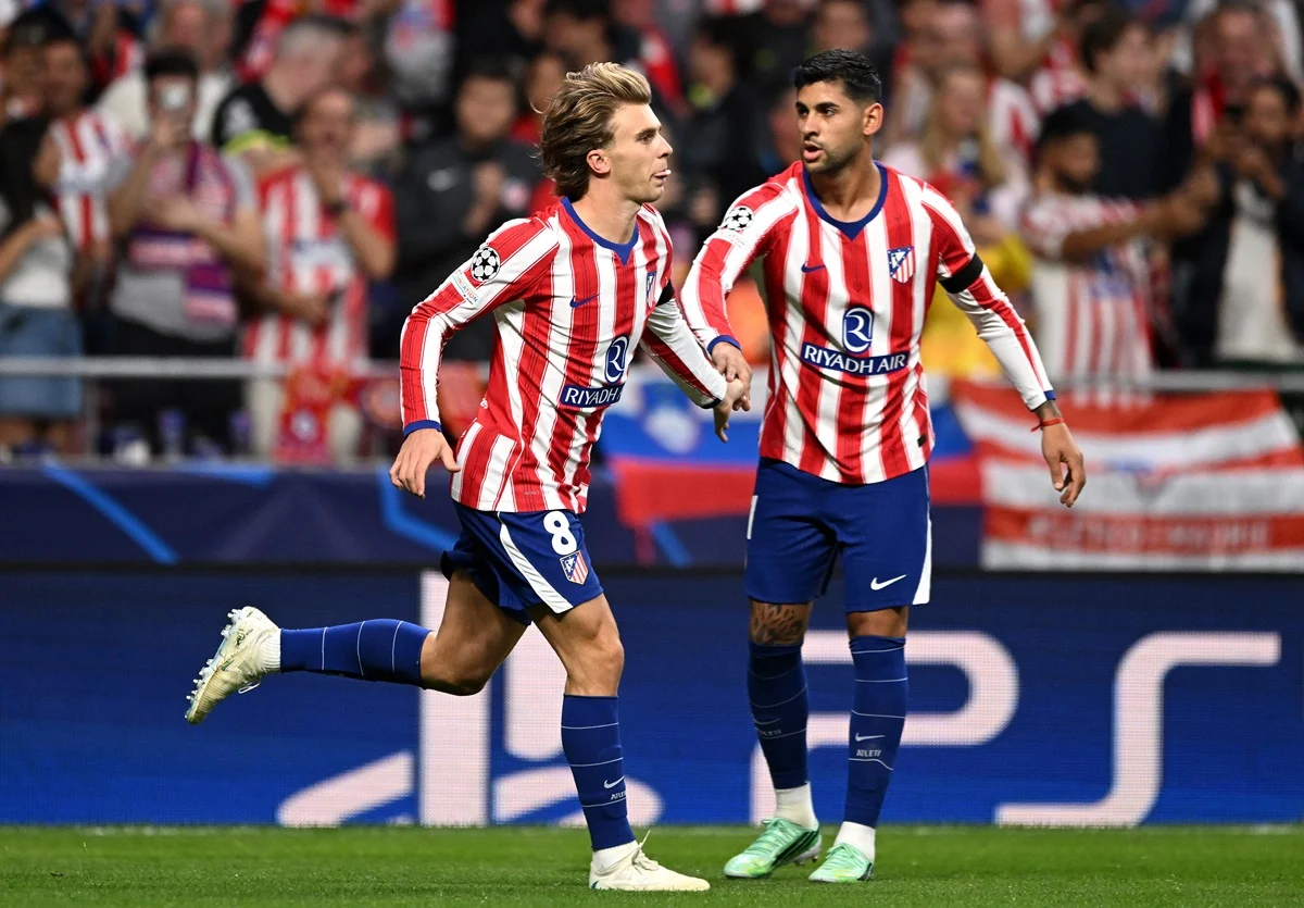 Atlético Madrid necesitó 50 segundos para anotarle al Manchester United