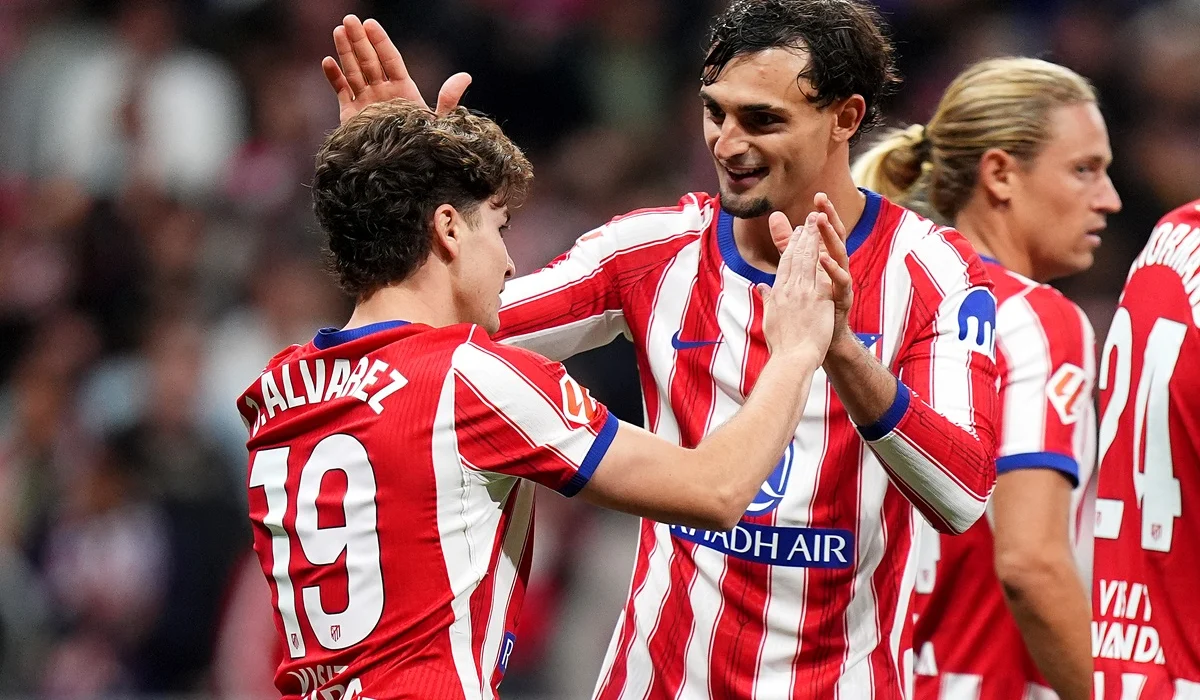 Julián Álvarez cambió silbidos por aplausos tras su gol en Atlético Madrid
