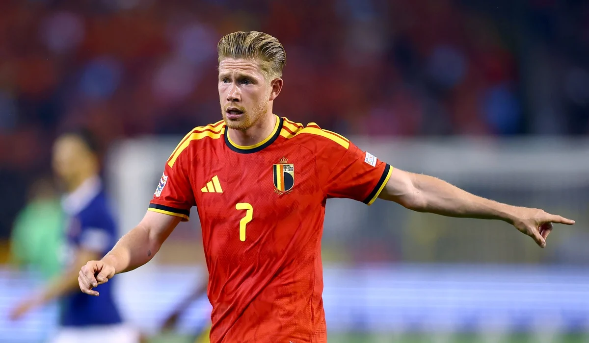 Kevin De Bruyne marcó doblete y celebró 40 goles con la Selección de Bélgica