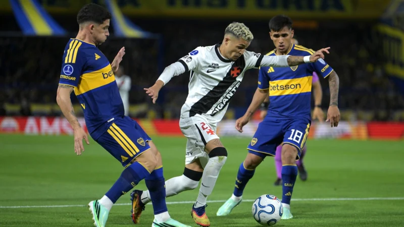 Vasco se adelantó en La Bombonera con el cabezazo goleador de Adson