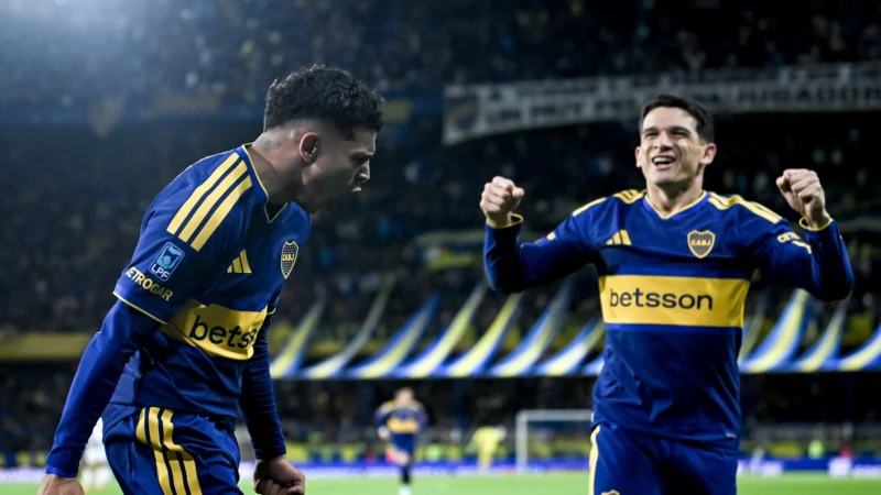 Boca se lo dio vuelta a Talleres en La Bombonera y saltó a la cima de la tabla anual