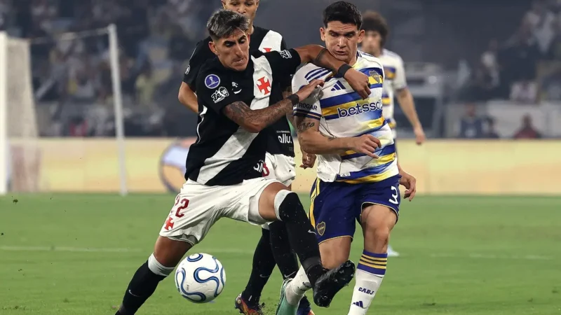 Boca golpeó rápido en el Maracaná: Lautaro Di Lollo marcó su séptimo gol de cabeza ante Vasco