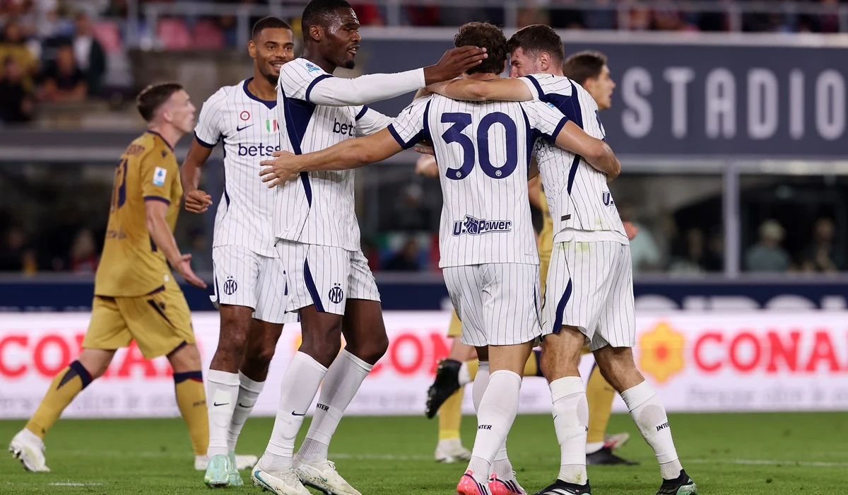 Inter lo dio vuelta ante Bologna y mantuvo su liderazgo en Serie A