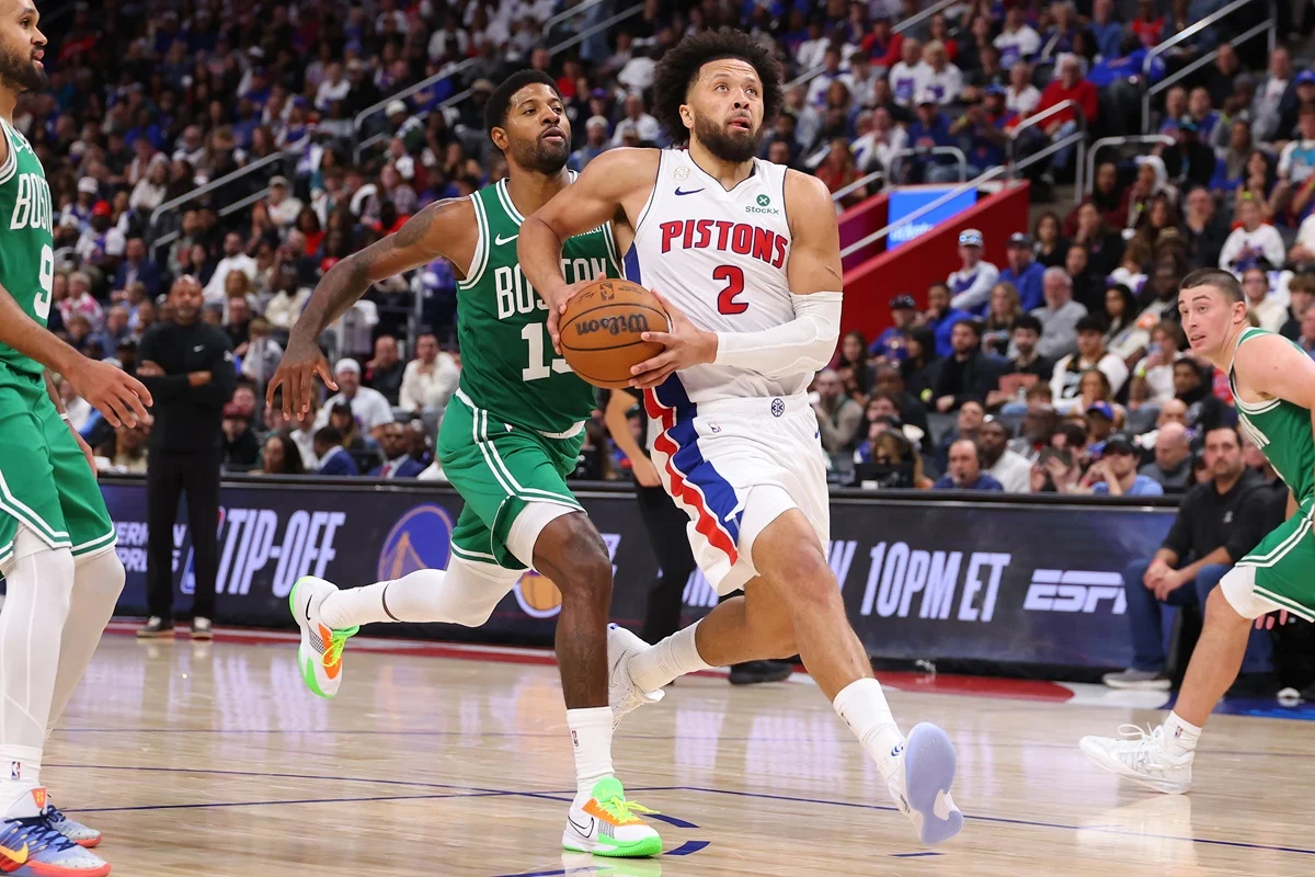 Detroit Pistons derrotó a Boston Celtics en el inicio de la NBA