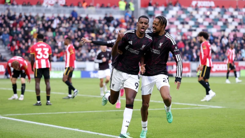 Liverpool sigue fino fuera de su casa tras caliente victoria sobre Brentford