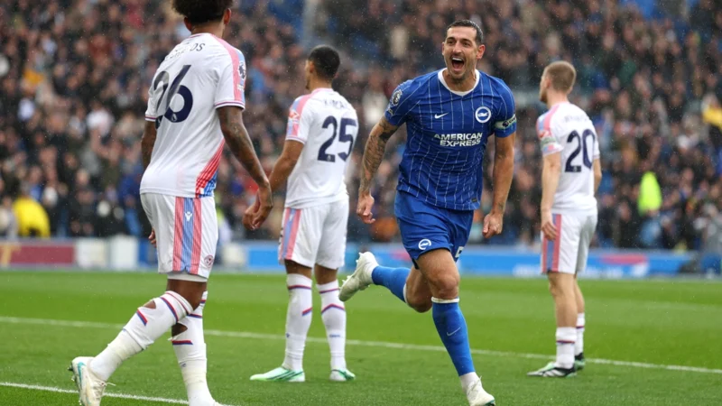 Brighton aplastó a Crystal Palace con un gran golazo de Diego Gómez