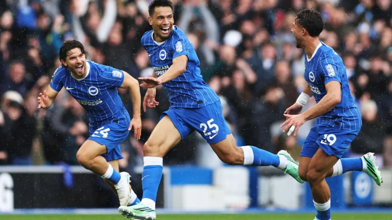 Diego Gómez metió el golazo de la temporada de Premier League para Brighton