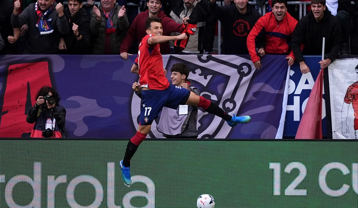 Ante Budimir anotó de penal y quedó a 3 goles de los 100 con Osasuna