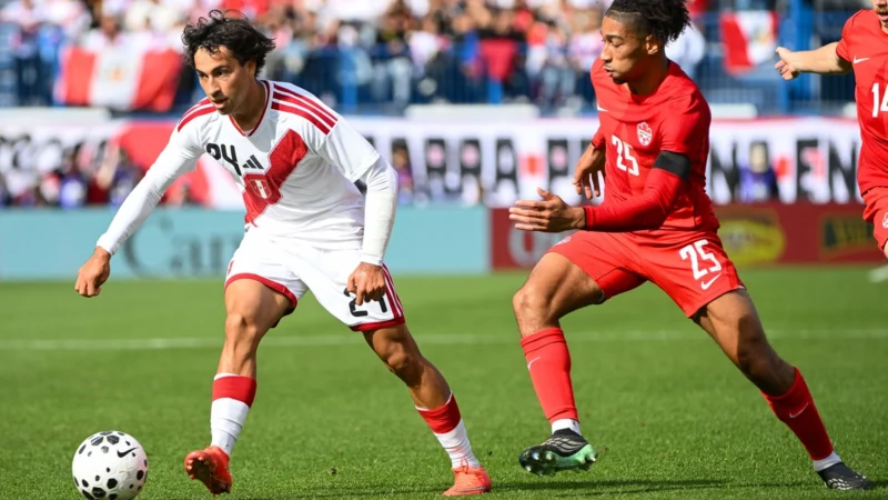 Canadá derrotó a Perú con doblete de Shaffelburg