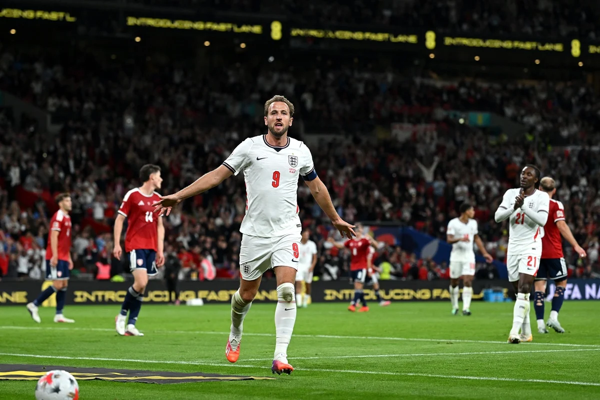 Harry Kane gritó su gol número 90 con Inglaterra y es el séptimo futbolista en alcanzar la cifra en selecciones
