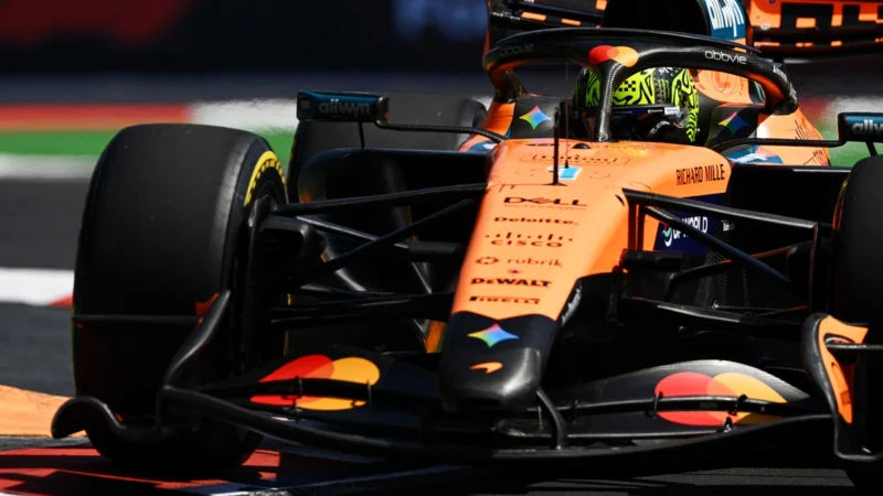 Lando Norris le ganó la P3 a Antonelli por una milésima