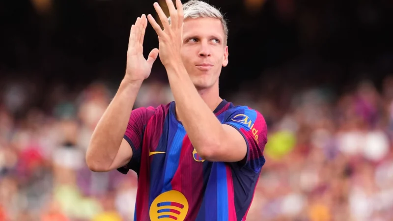 Barcelona confirmó que Dani Olmo será baja por un mes por lesión