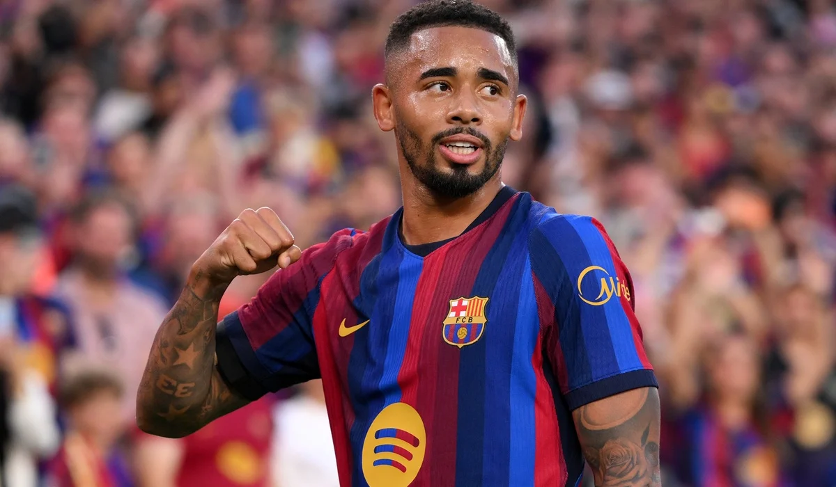 Gabriel Jesús se estrenó con gol como delantero titular de Barcelona