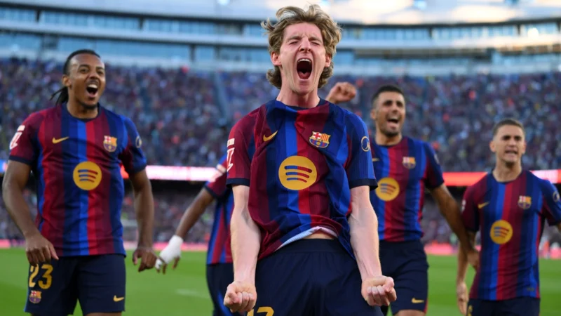 Barcelona necesitó 80 segundos para marcar en la reanudación de La Liga: debut goleador de Anthony Gordon