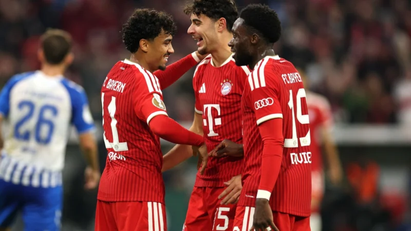 Bayern Munich goleó al Magdeburg y avanzó en la DFB Pokal
