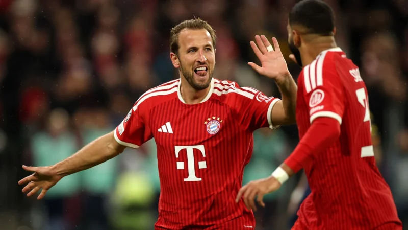 Harry Kane marcó ante Arsenal y lleva 10 goles en sus últimos 9 partidos con Bayern Múnich