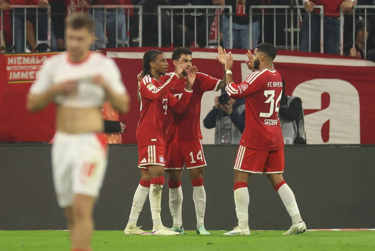 Bayern Munich goleó 6 a 1 al Leipzig y volvió a la cima de Bundesliga