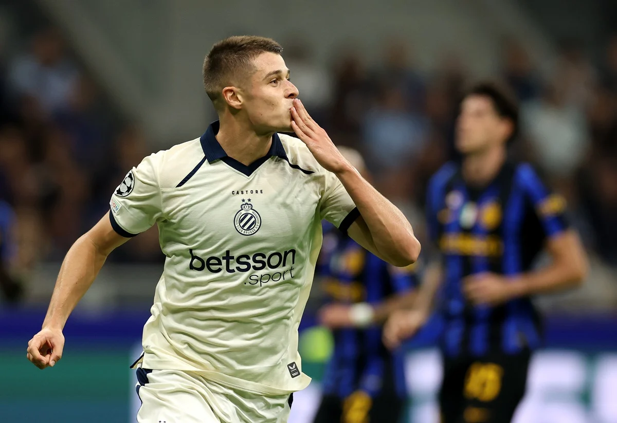 Brujas dio la nota y se adelantó ante Inter en el Giuseppe Meazza