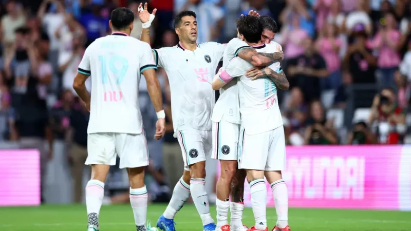 Inter Miami le ganó a New York City con gol de De Paul y asistencia de Messi y aseguró su lugar en los playoffs